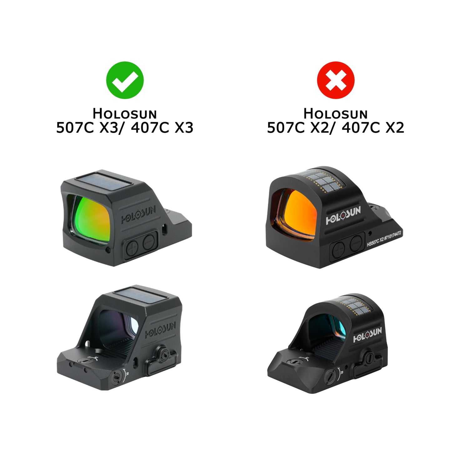 OpticGard Scope Cover for Holosun® 507C-X3/407C-X3