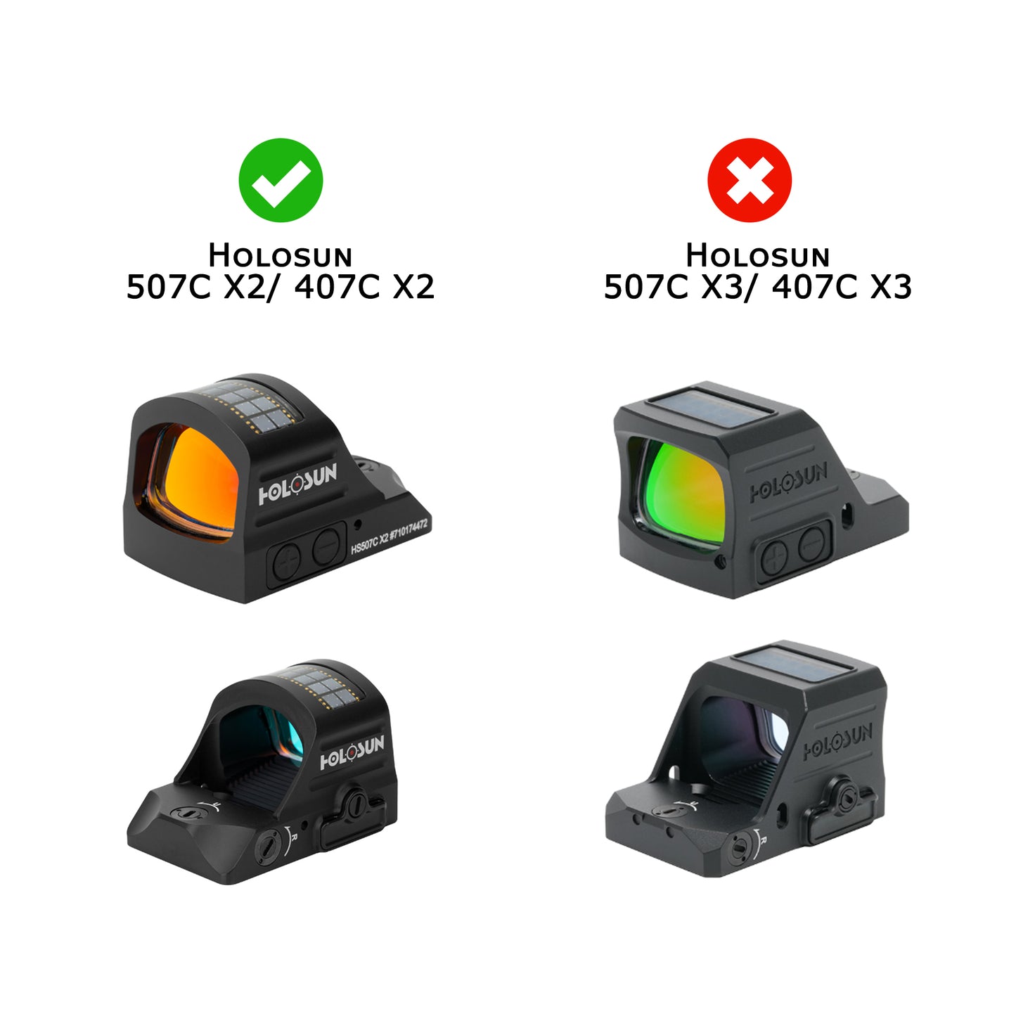 OpticGard Scope Cover for Holosun® 507C-X2/407C-X2