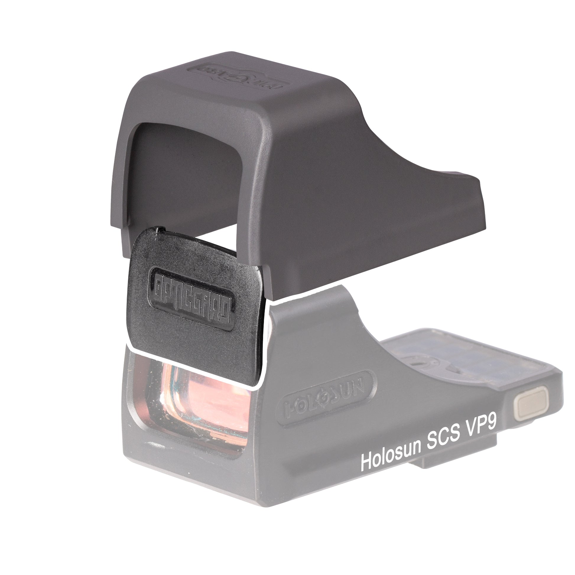 OpticGard Scope Cover for Holosun® SCS VP9 Gunmetal Gray
