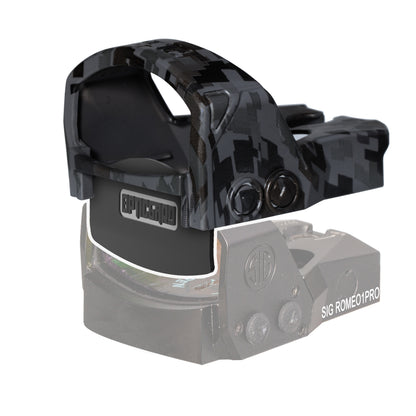 OpticGard Scope Cover for SIG Romeo1Pro Gunmetal Gray Camo Cover