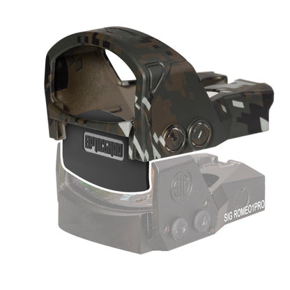OpticGard Scope Cover for SIG Romeo1Pro OD Green Camo Cover